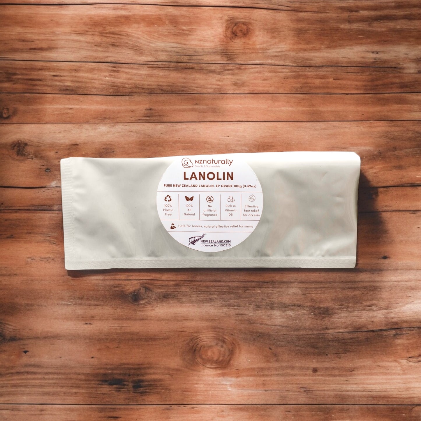 Pure New Zealand Lanolin - EP Grade, Sachets (100g - 400g)